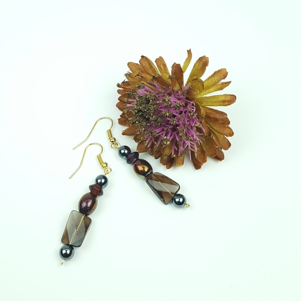 Handmade Earring Brown